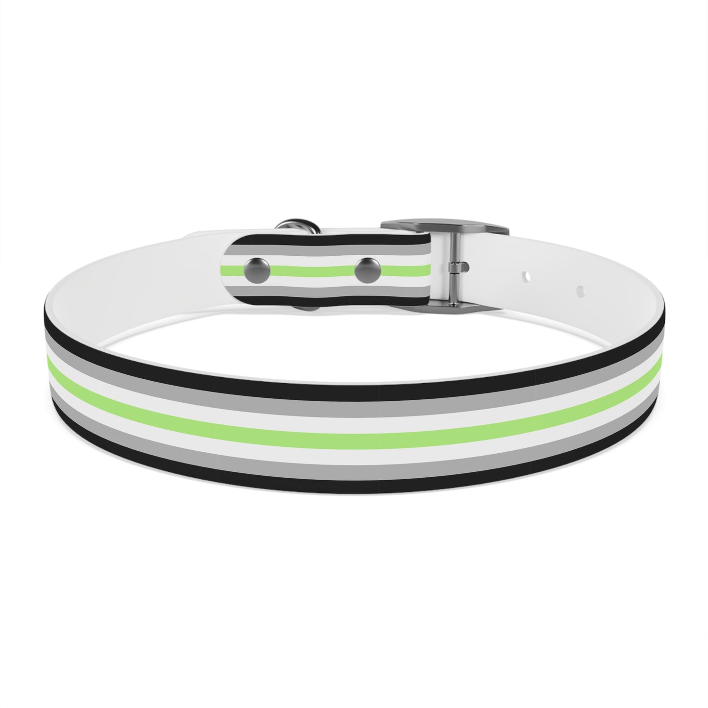 Agender Pride Flag Dog Collar