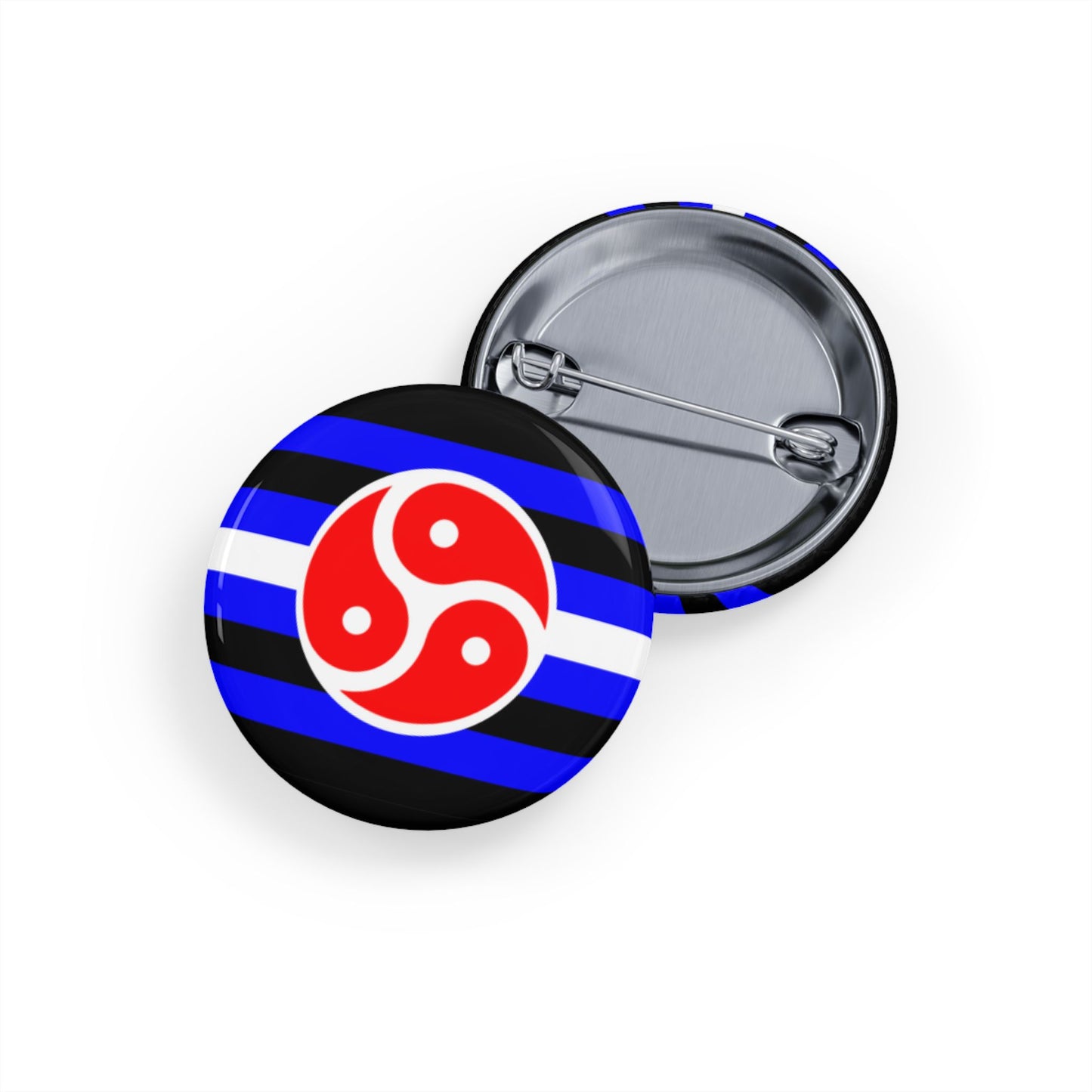 BDSM Fetish Pride Flag Round Pins - Multiple Sizes