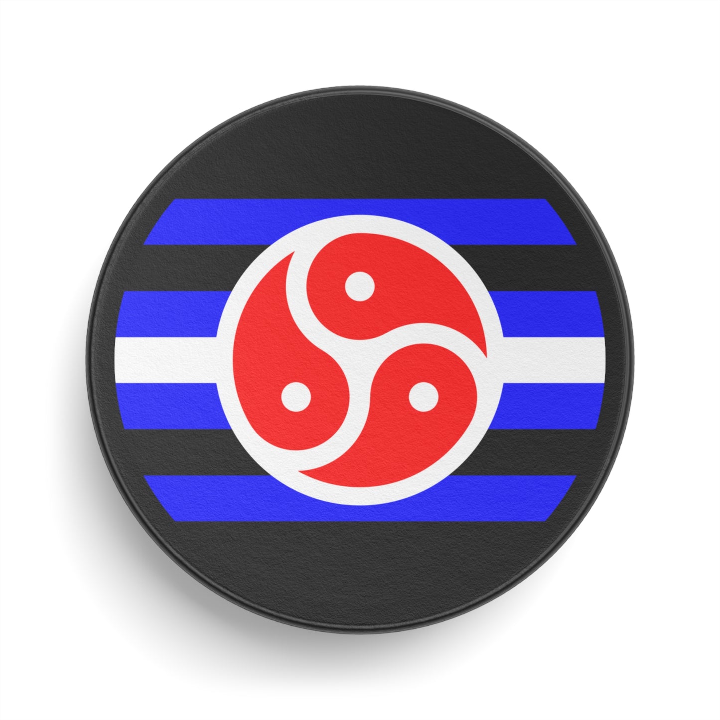 BDSM Fetish Pride Flag Hockey Puck