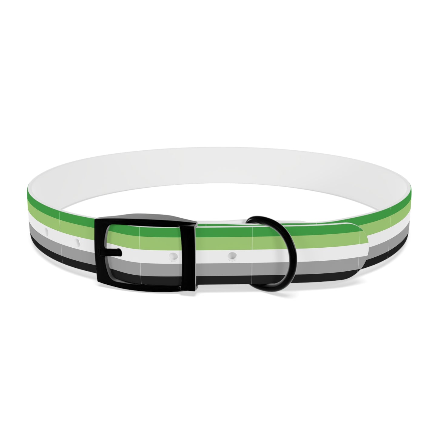 Aromantic Pride Flag Dog Collar