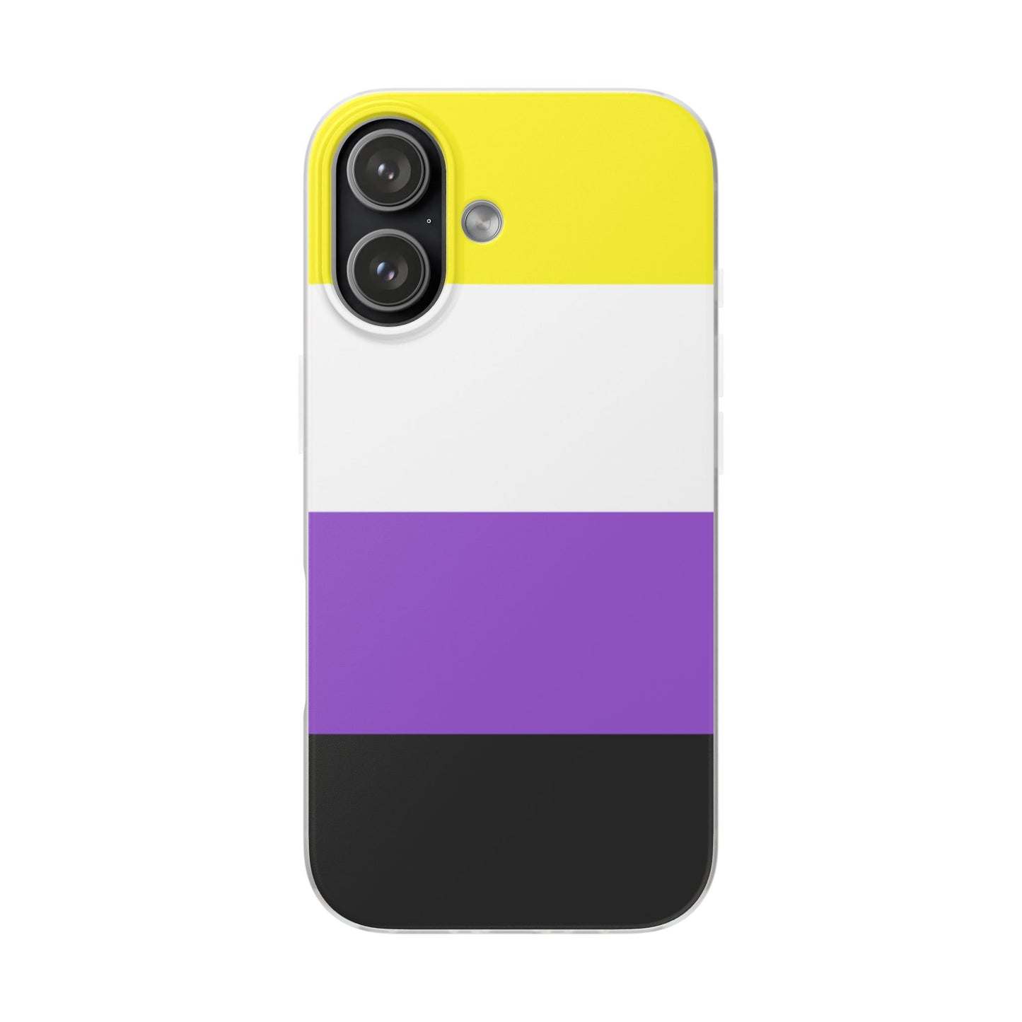 Non-Binary Pride Flag iPhone Flexi Case - Multiple Generations