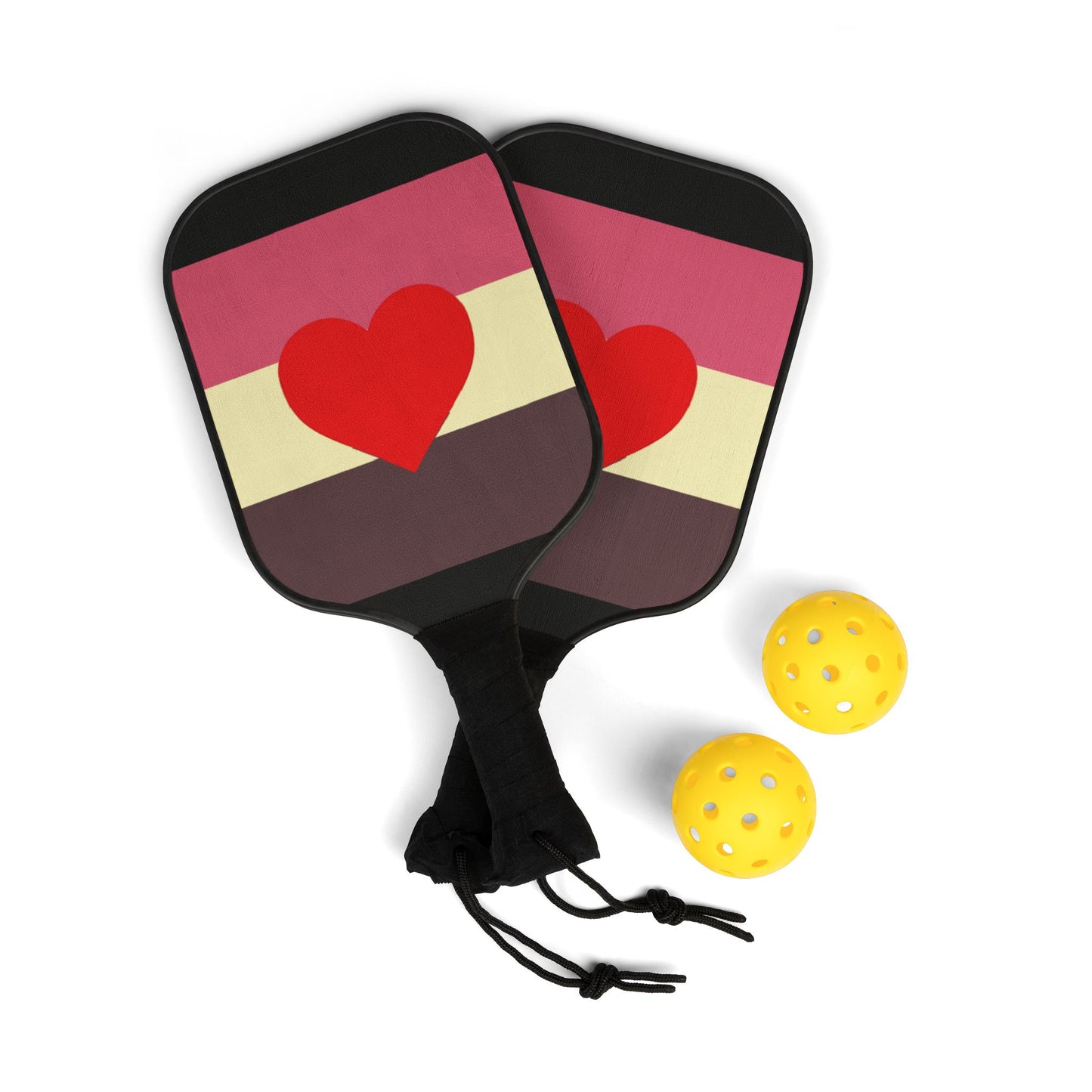 Fat Fetish Pride Flag Pickleball Paddle Set