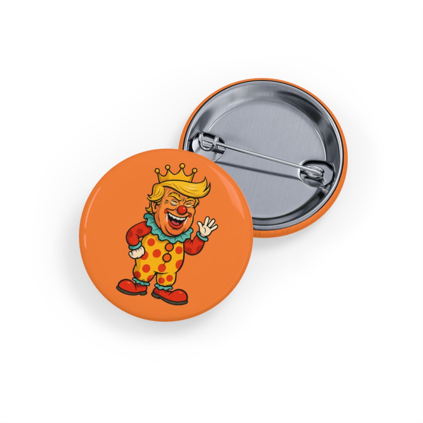 The Clown King Round Button