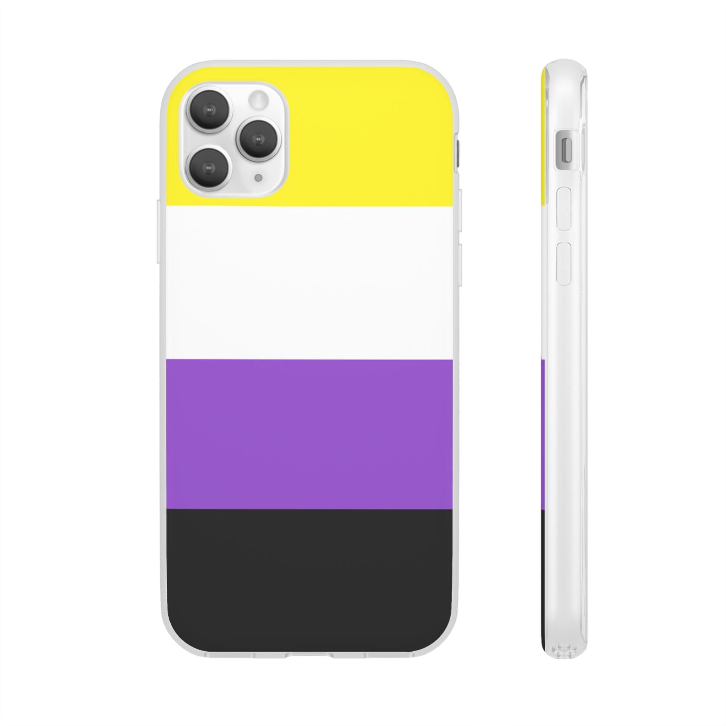 Non-Binary Pride Flag iPhone Flexi Case - Multiple Generations
