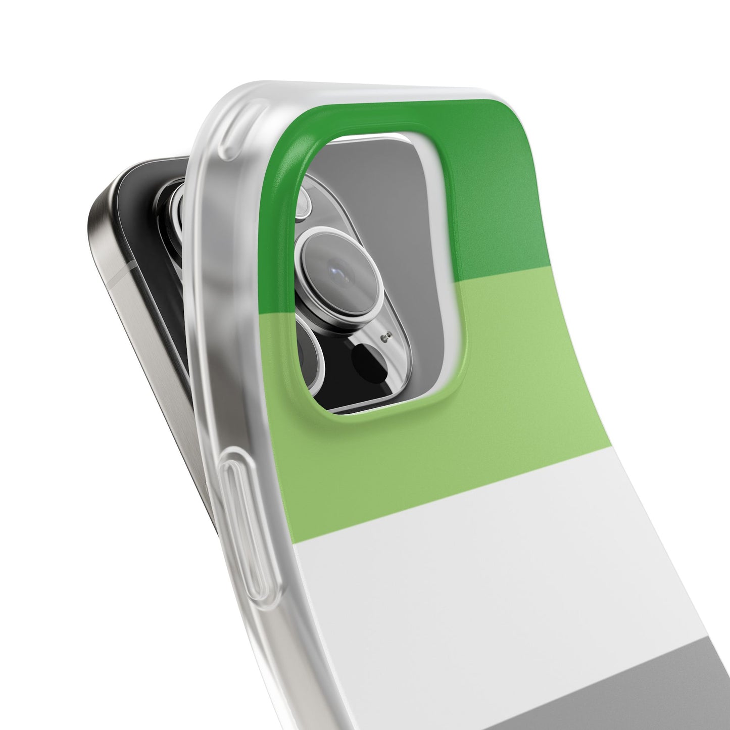 Aromantic Pride Flag iPhone Flexi Case - Multiple Generations
