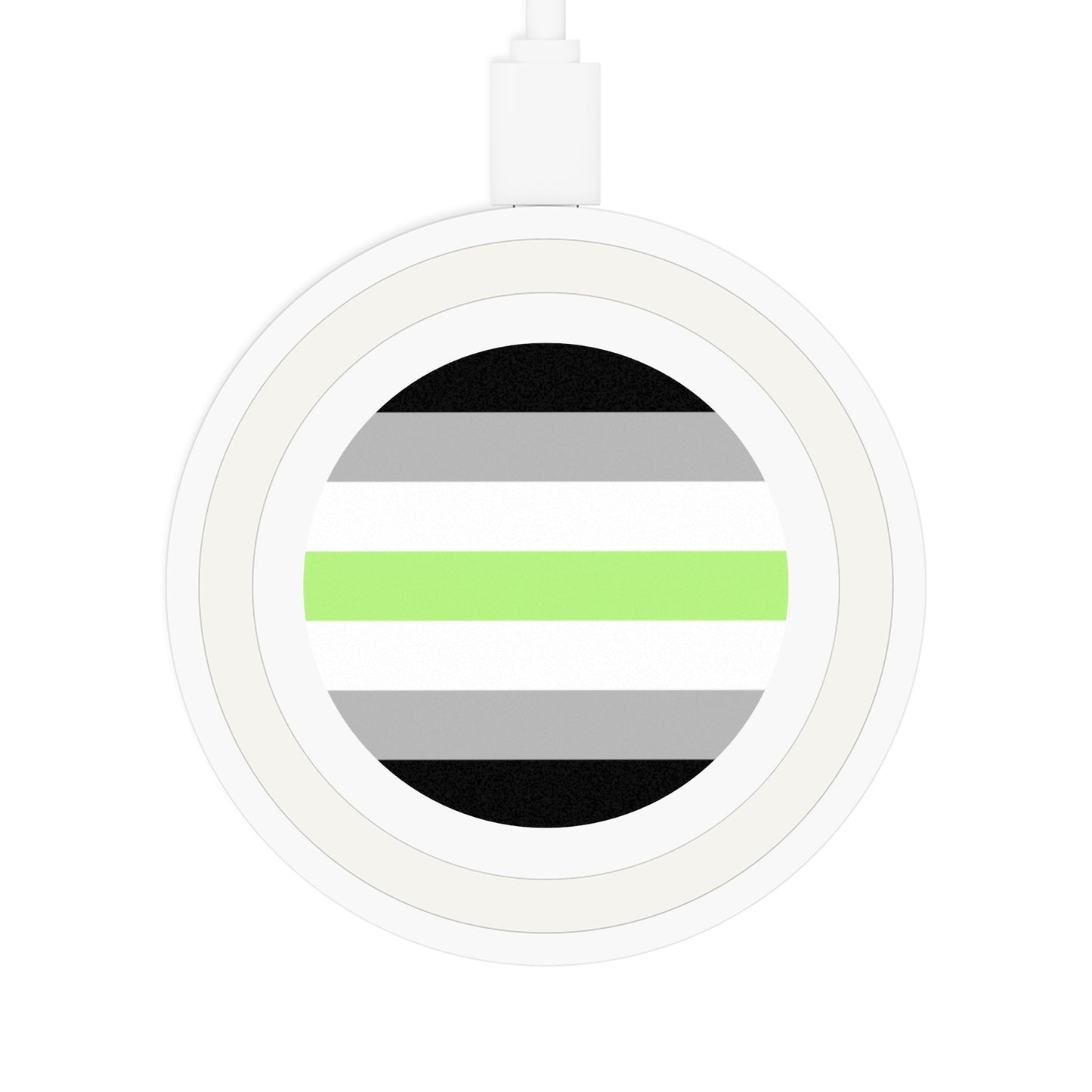 Agender Pride Flag Wireless Charger