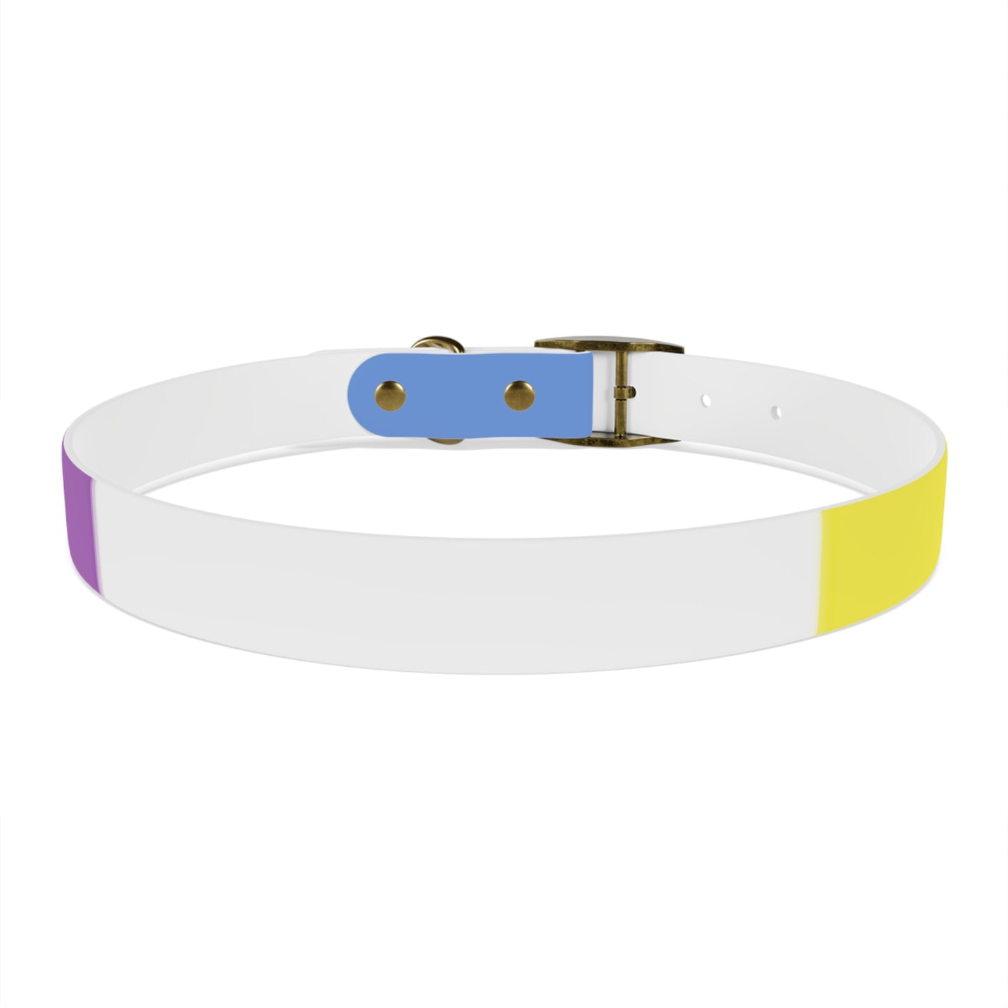 Bigender Pride Flag Dog Collar