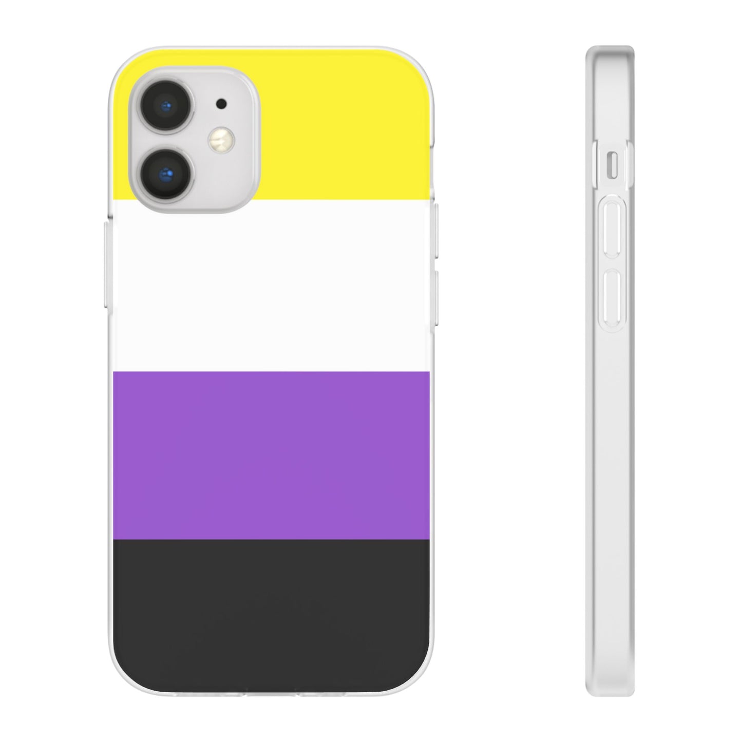 Non-Binary Pride Flag iPhone Flexi Case - Multiple Generations