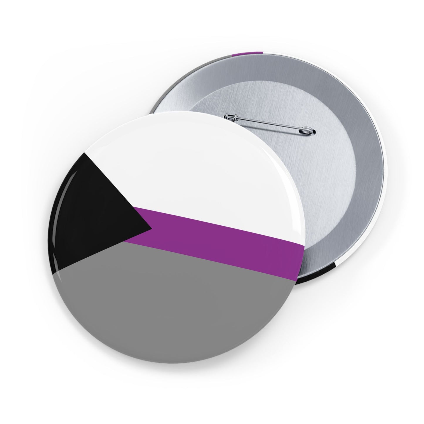 Demisexual Pride Flag Round Pins - Multiple Sizes