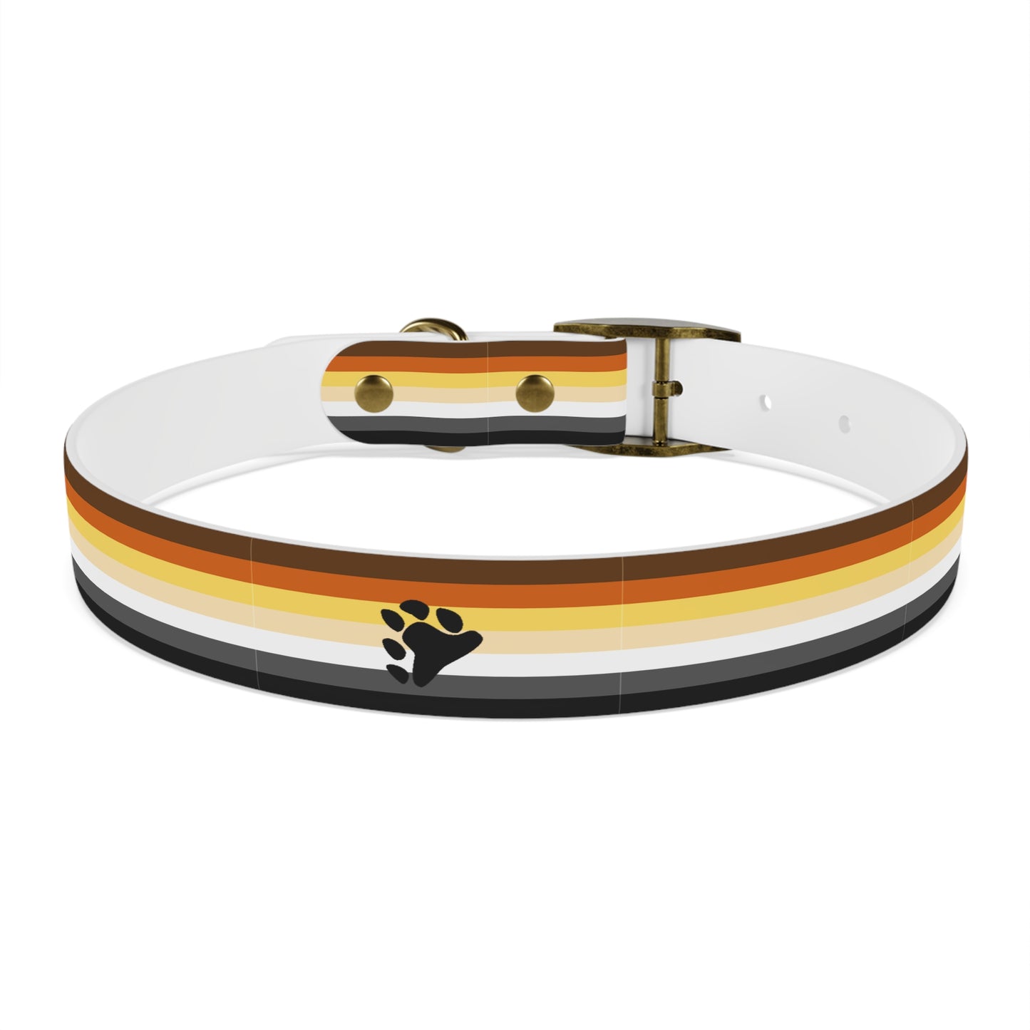 Bear Pride Flag Dog Collar