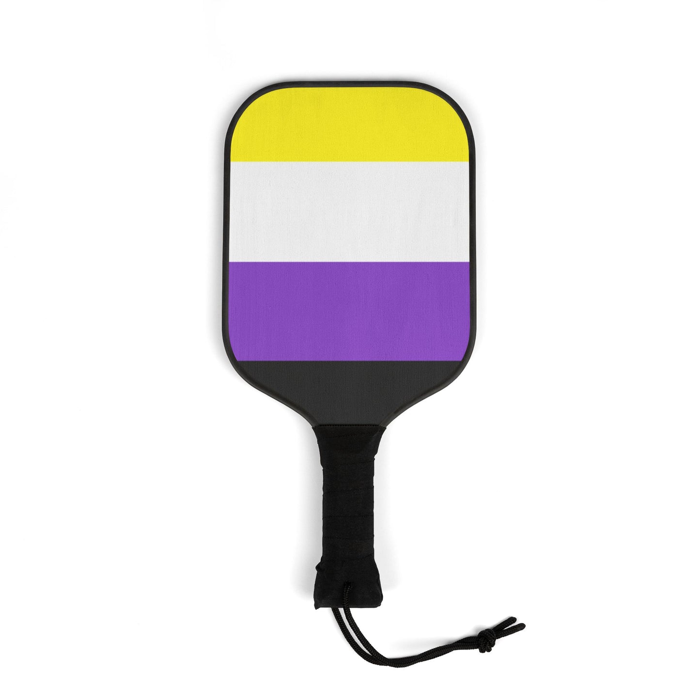 Non-Binary Pride Flag Pickleball Paddle Set