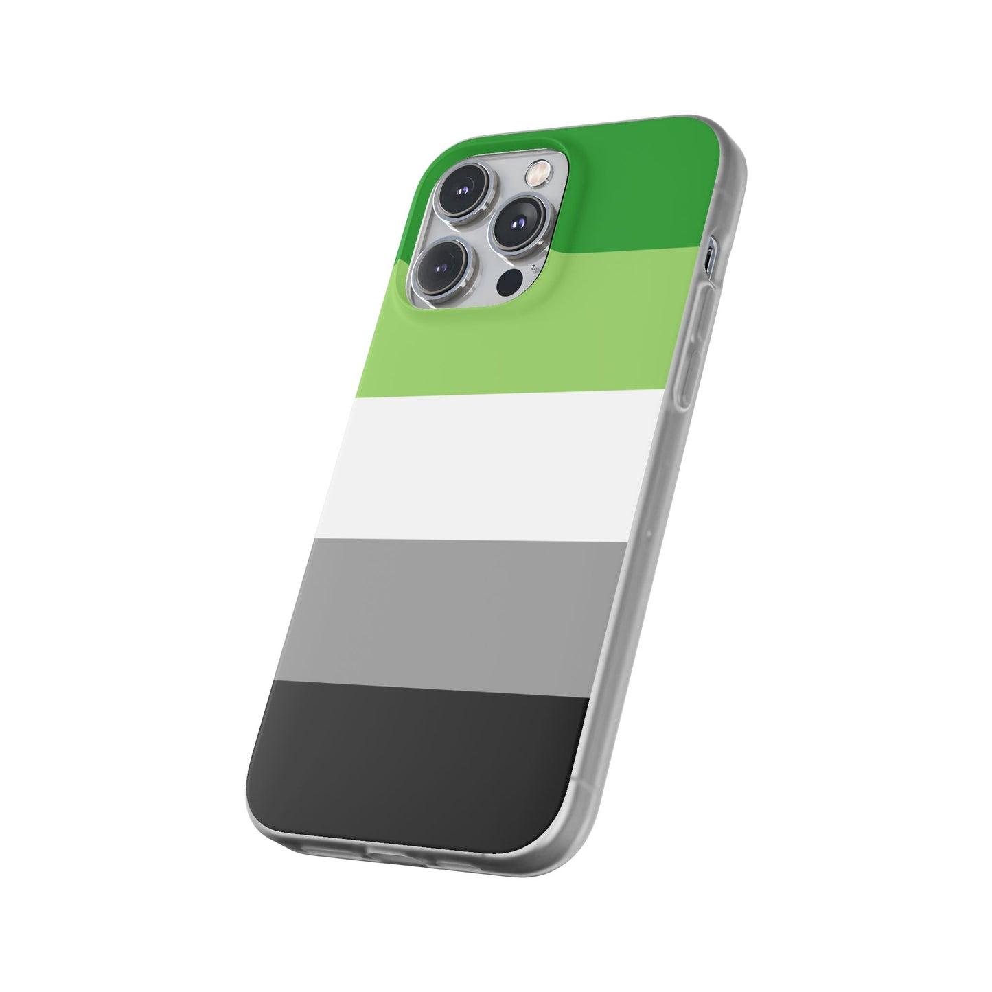 Aromantic Pride Flag iPhone Flexi Case - Multiple Generations