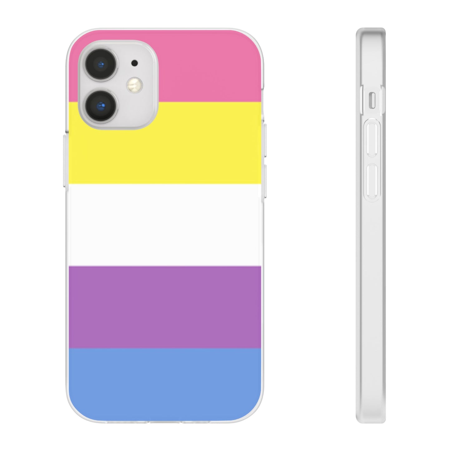 Bigender Pride Flag iPhone Flexi Case - Multiple Generations