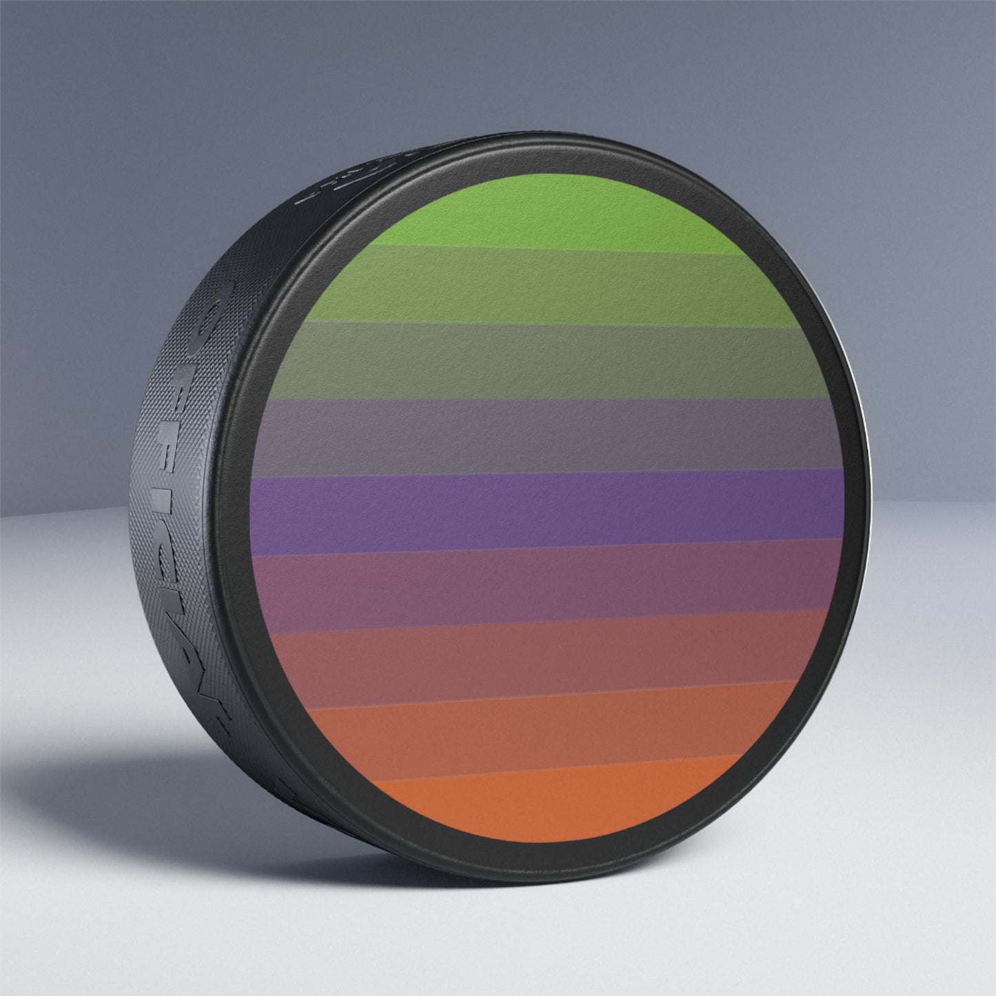 Aliagender Pride Flag Hockey Puck