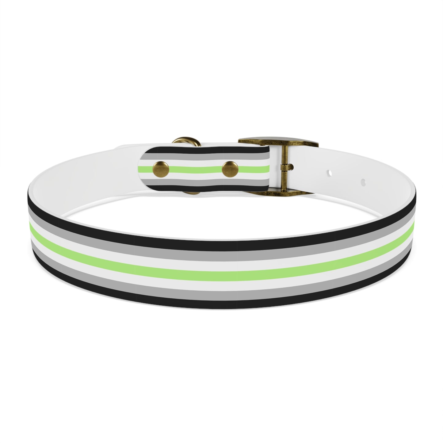 Agender Pride Flag Dog Collar