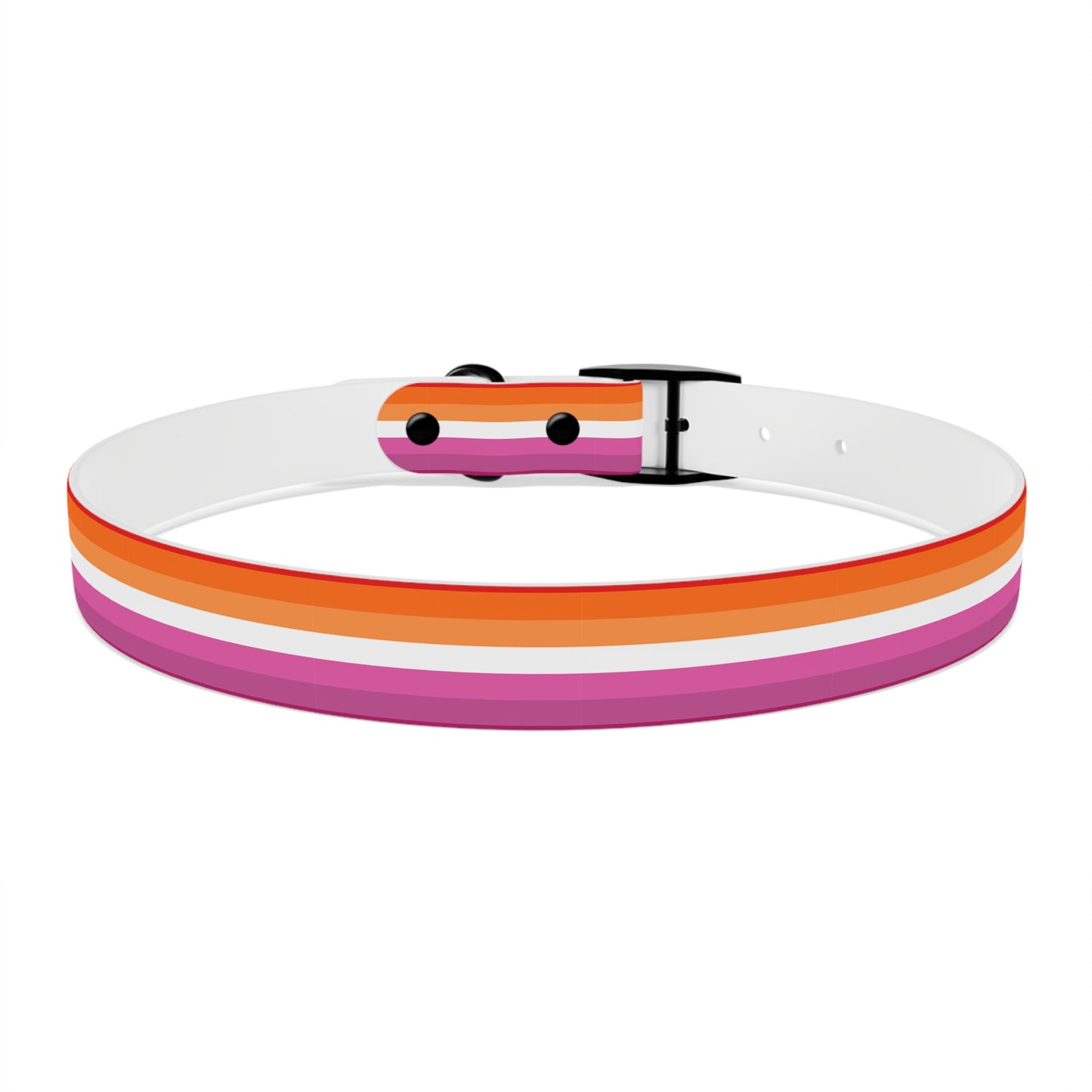 Lesbian Pride Flag Dog Collar