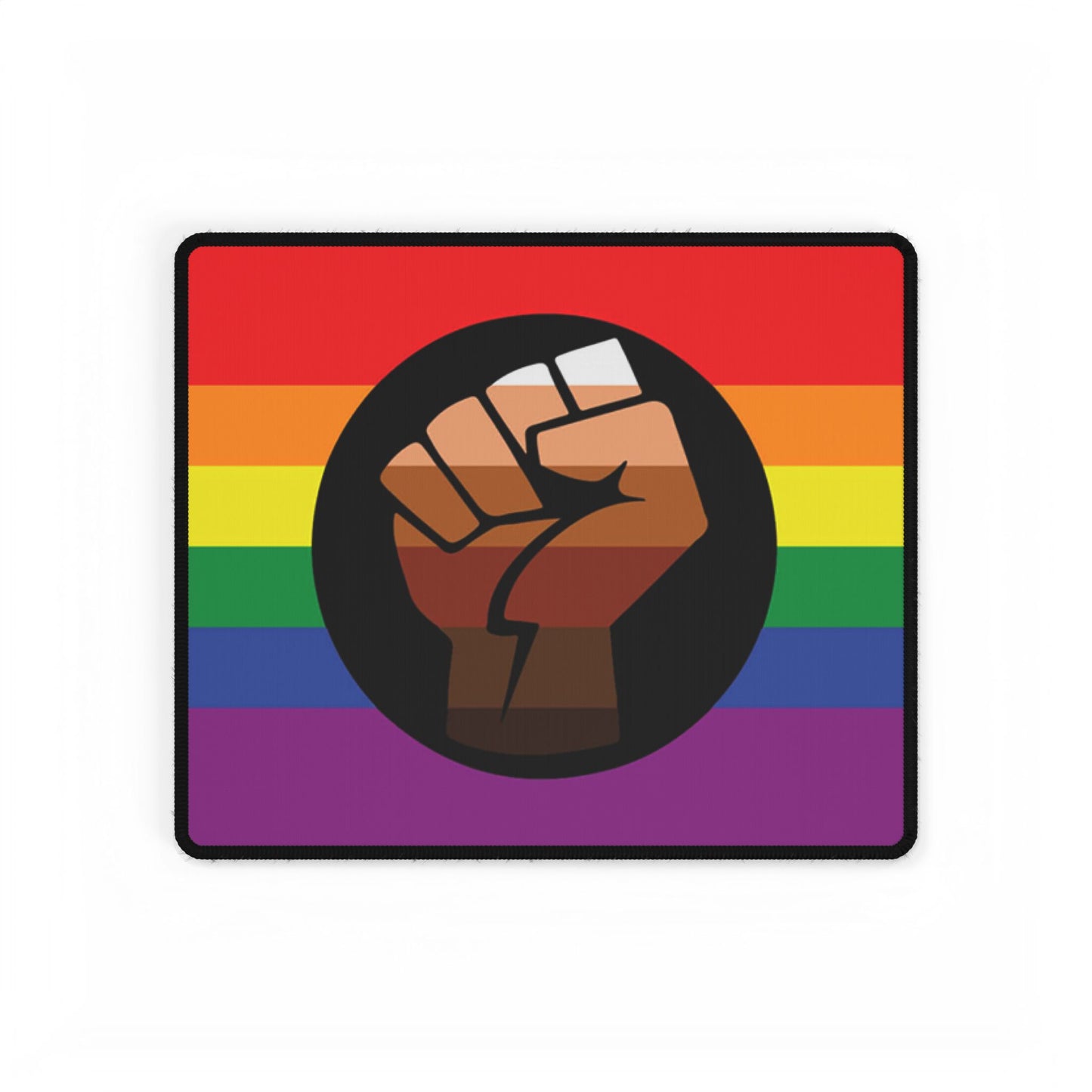 QPOC Pride Flag Desk Mat
