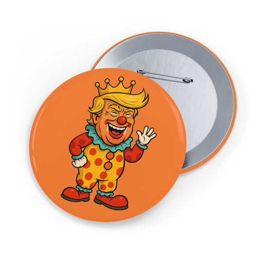 The Clown King Round Button