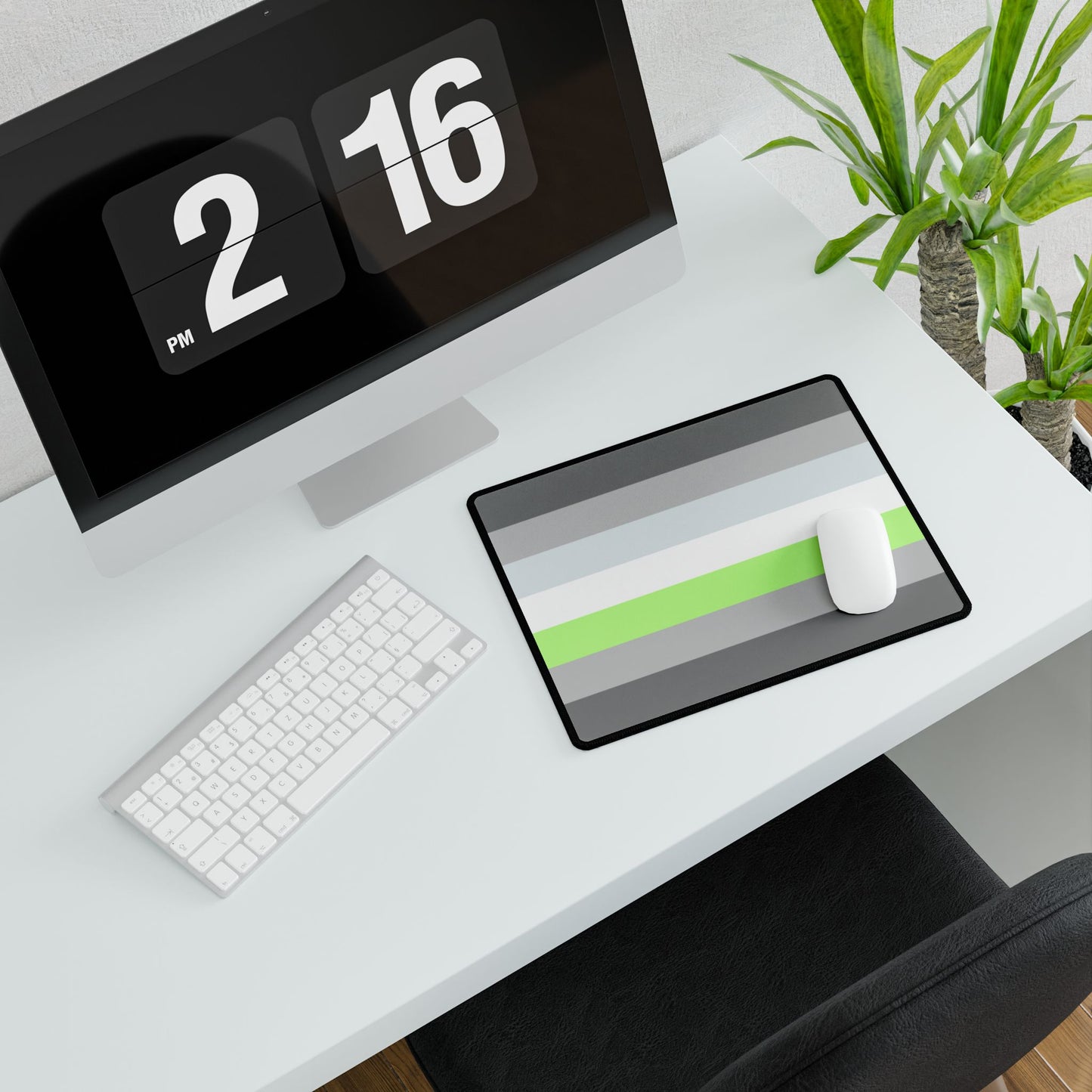 Demiagender Pride Flag Desk Mat - Multiple Sizes
