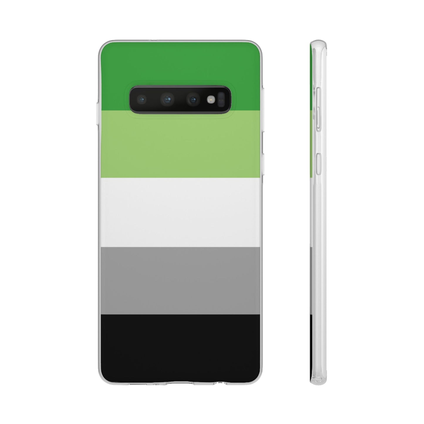Aromantic Pride Flag Samsung Flexi Case - Multiple Generations