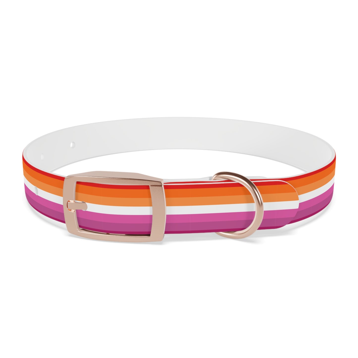 Lesbian Pride Flag Dog Collar