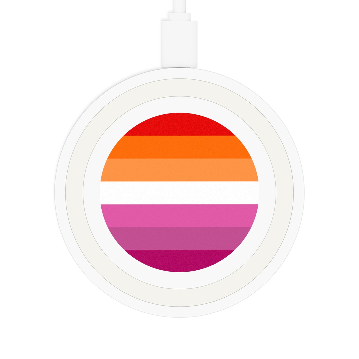Lesbian Pride Flag Wireless Charging Pad