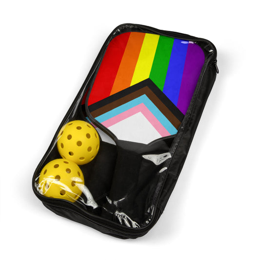 Rainbow Pickleball Paddle Set for LGBTQ+ Pride