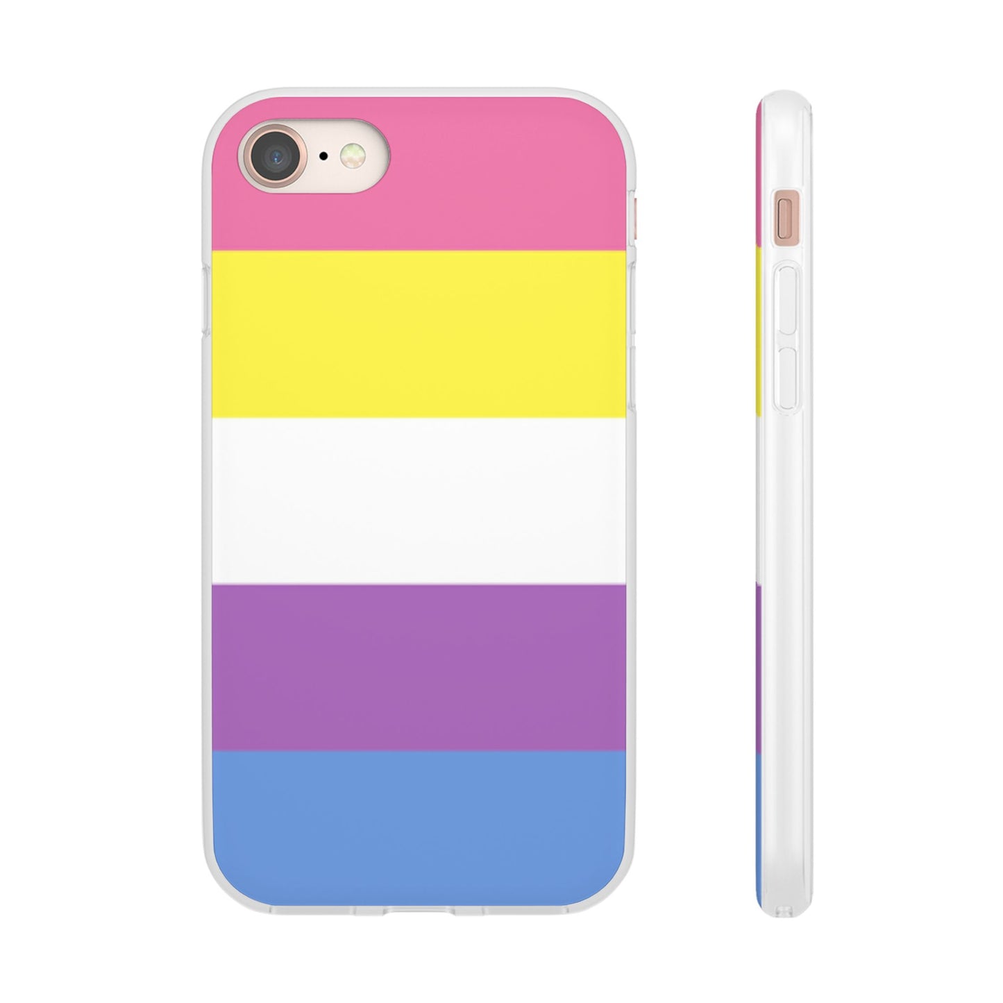 Bigender Pride Flag iPhone Flexi Case - Multiple Generations