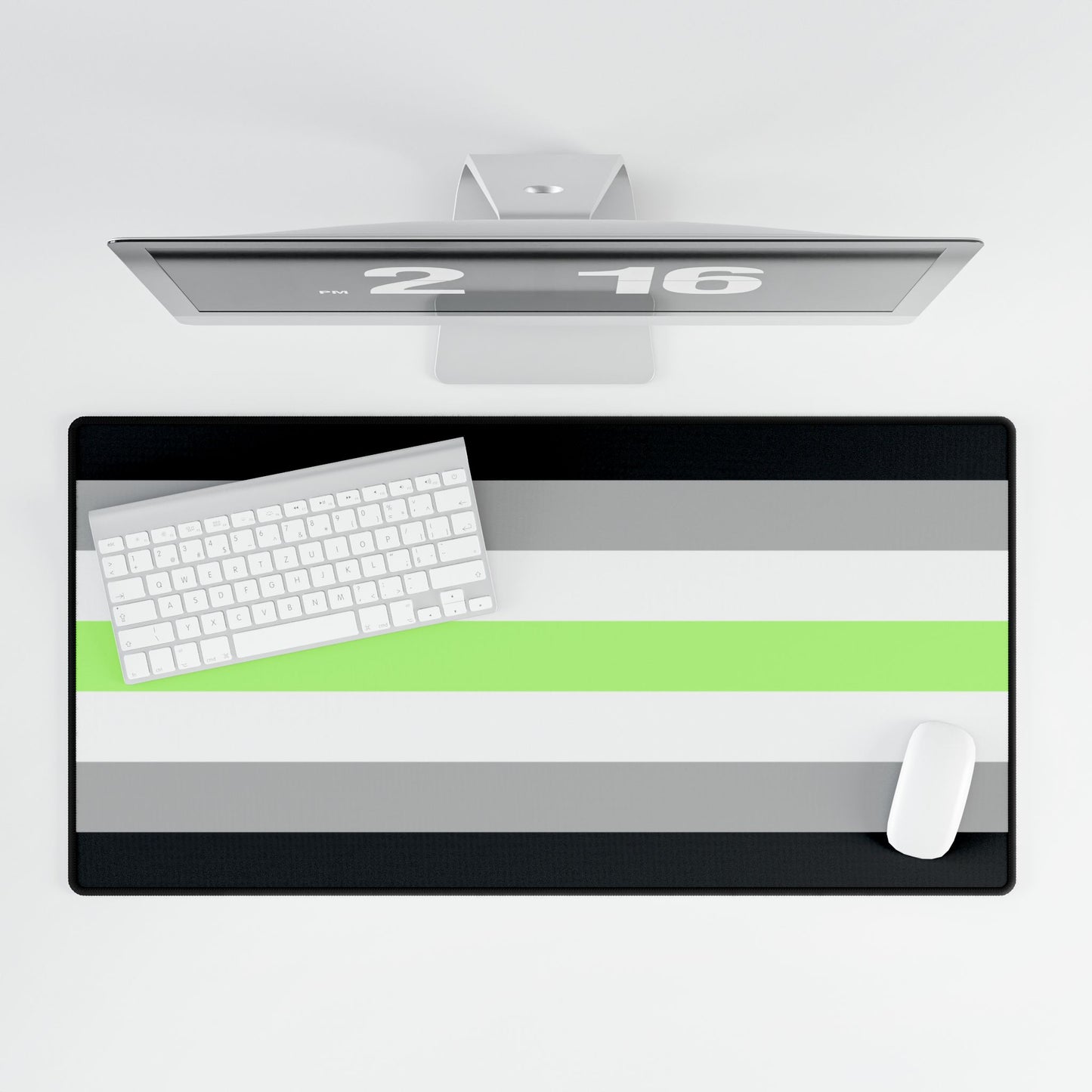 Agender Pride Flag Desk Mat