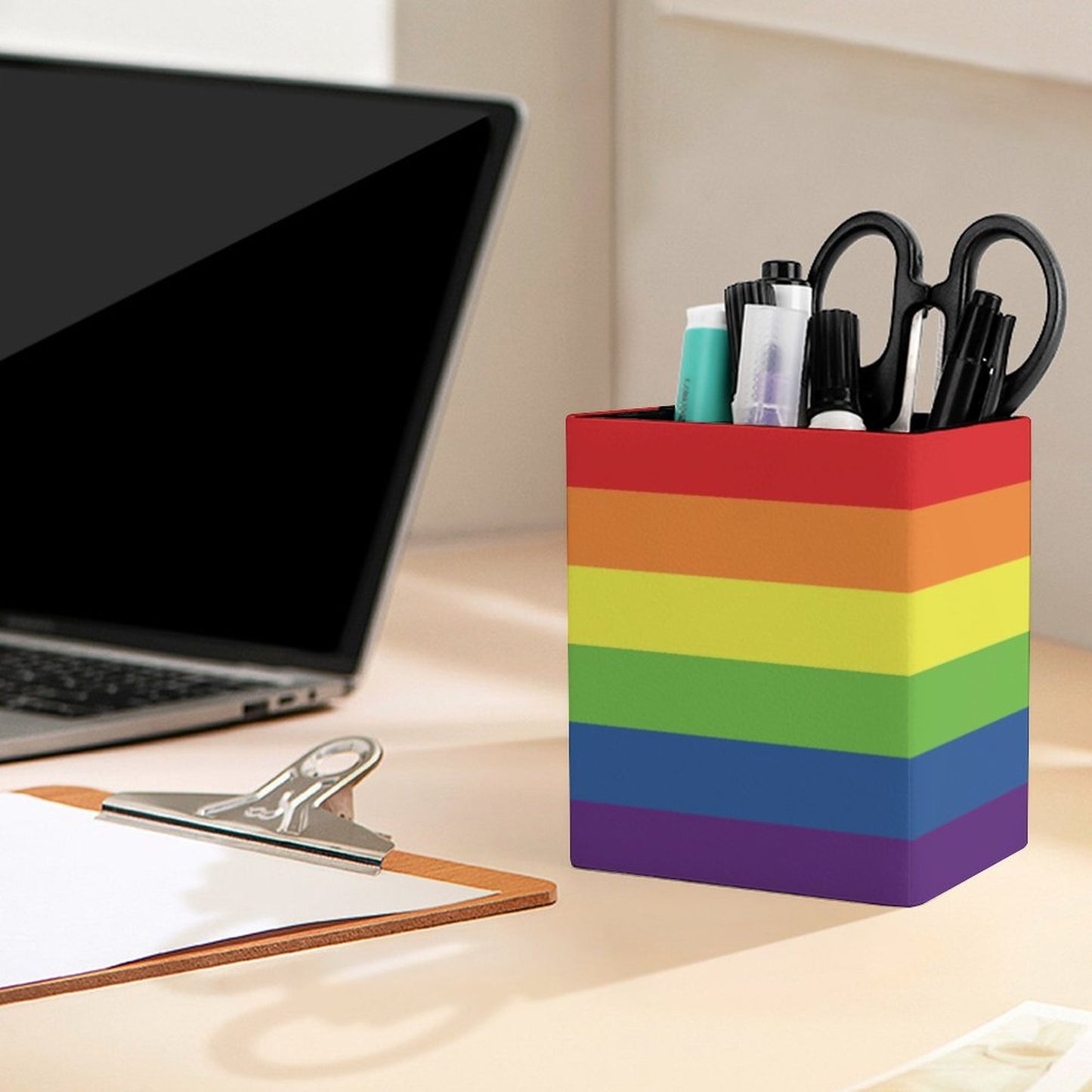 Inclusive Progress Pride Flag Pen Holder