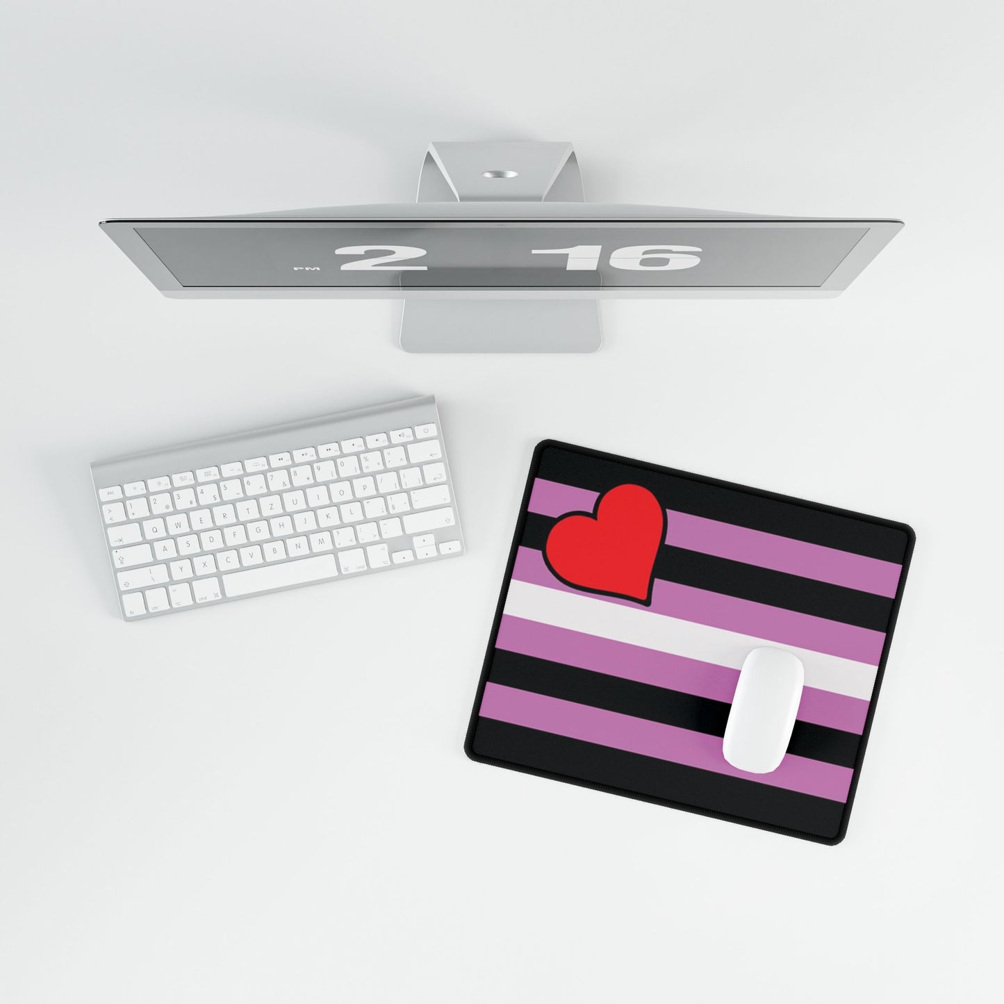 Leather Girl Pride Flag Desk Mat