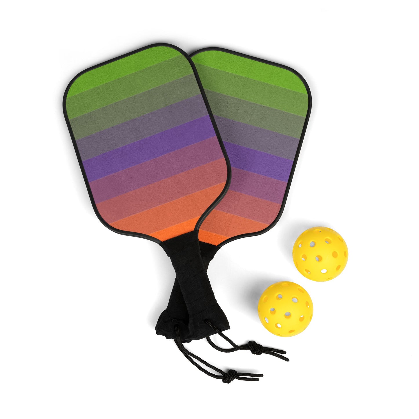 Aliagender Pride Flag Pickleball Paddle Set