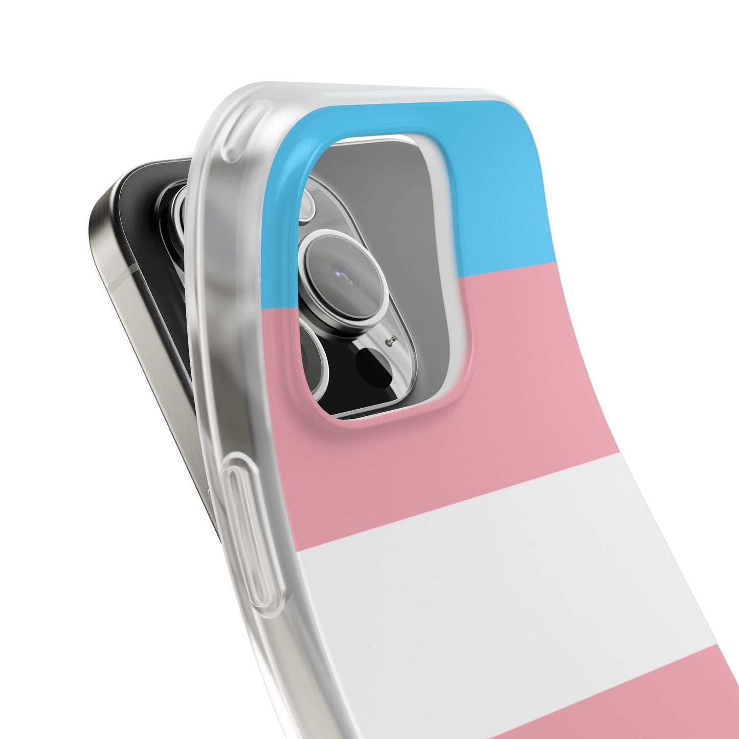 Transgender Pride Flag iPhone Flexi Case - Multiple Generations