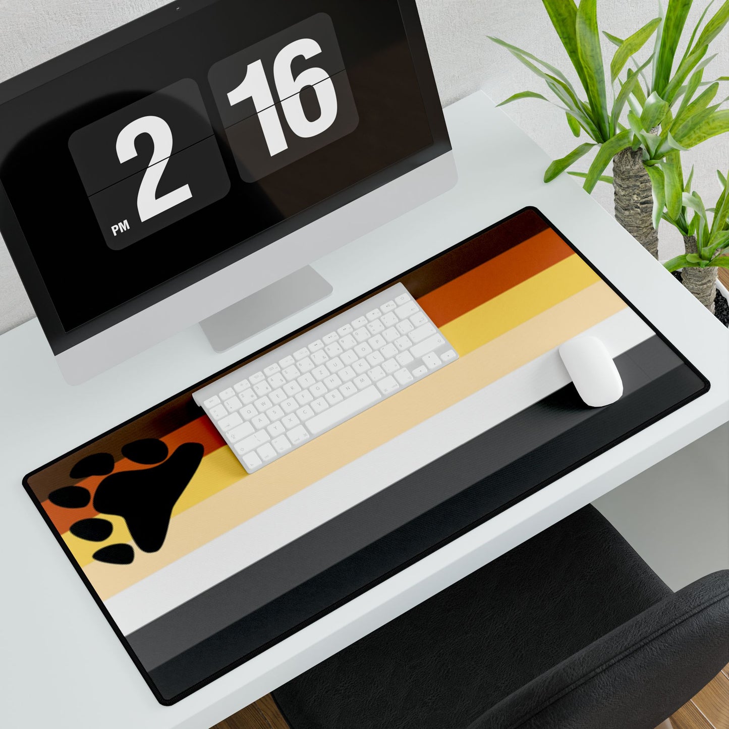 Bear Pride Flag Desk Mat