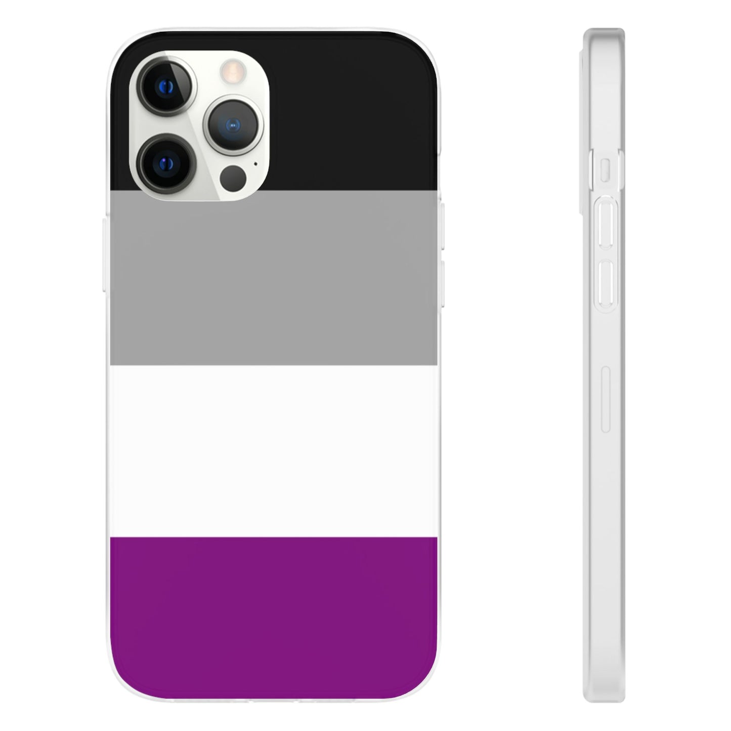 Asexual Pride Flag iPhone Flexi Case - Multiple Generations