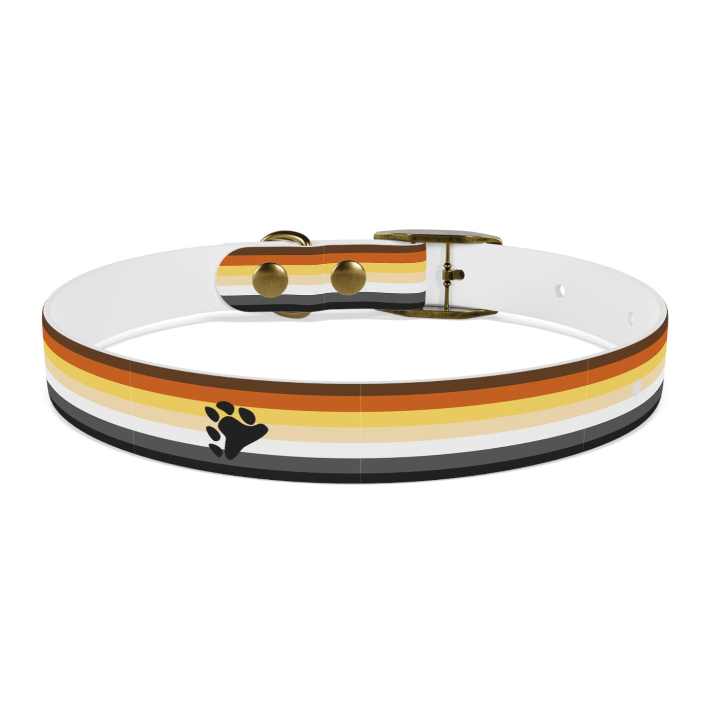 Bear Pride Flag Dog Collar