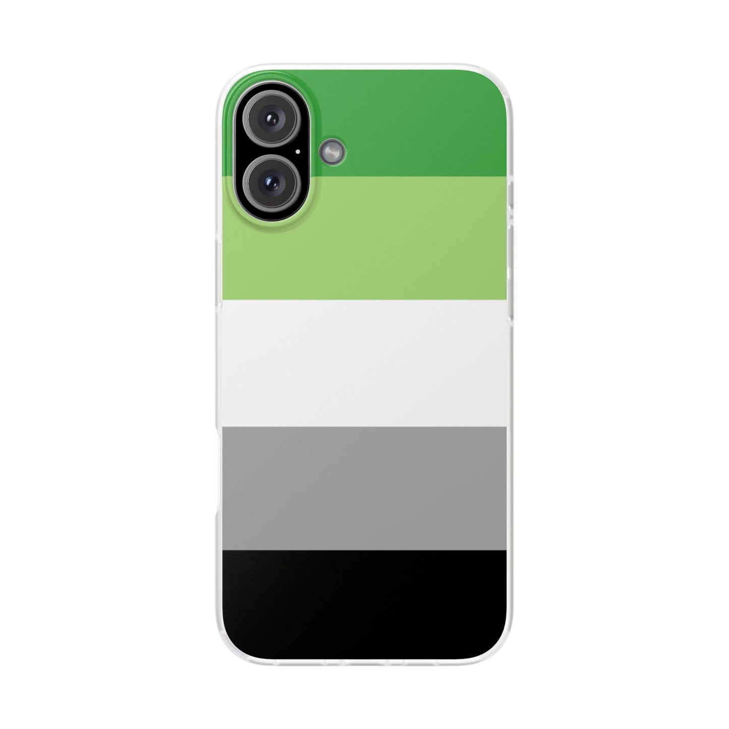 Aromantic Pride Flag iPhone Flexi Case - Multiple Generations