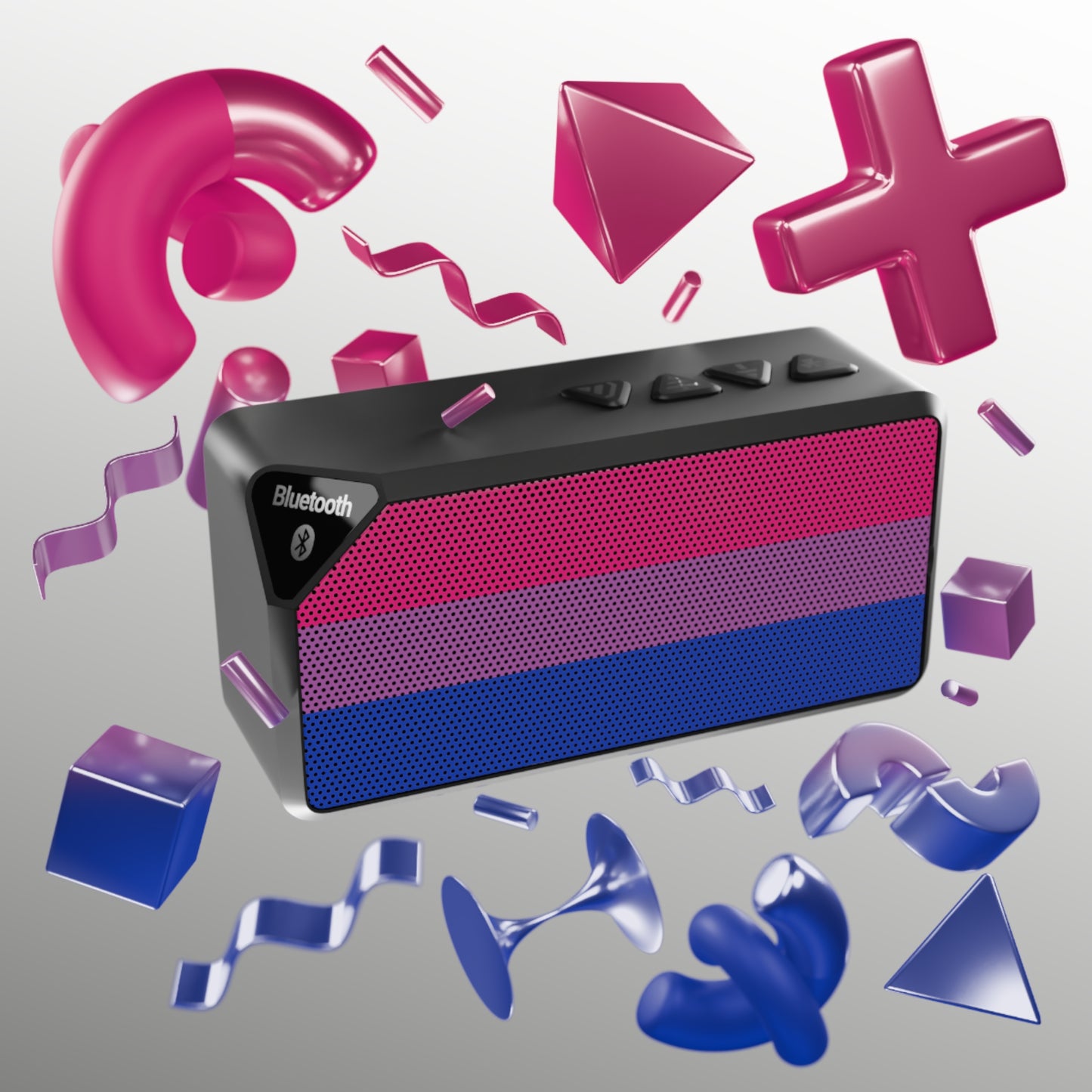 Bisexual Pride Flag Bluetooth Speaker