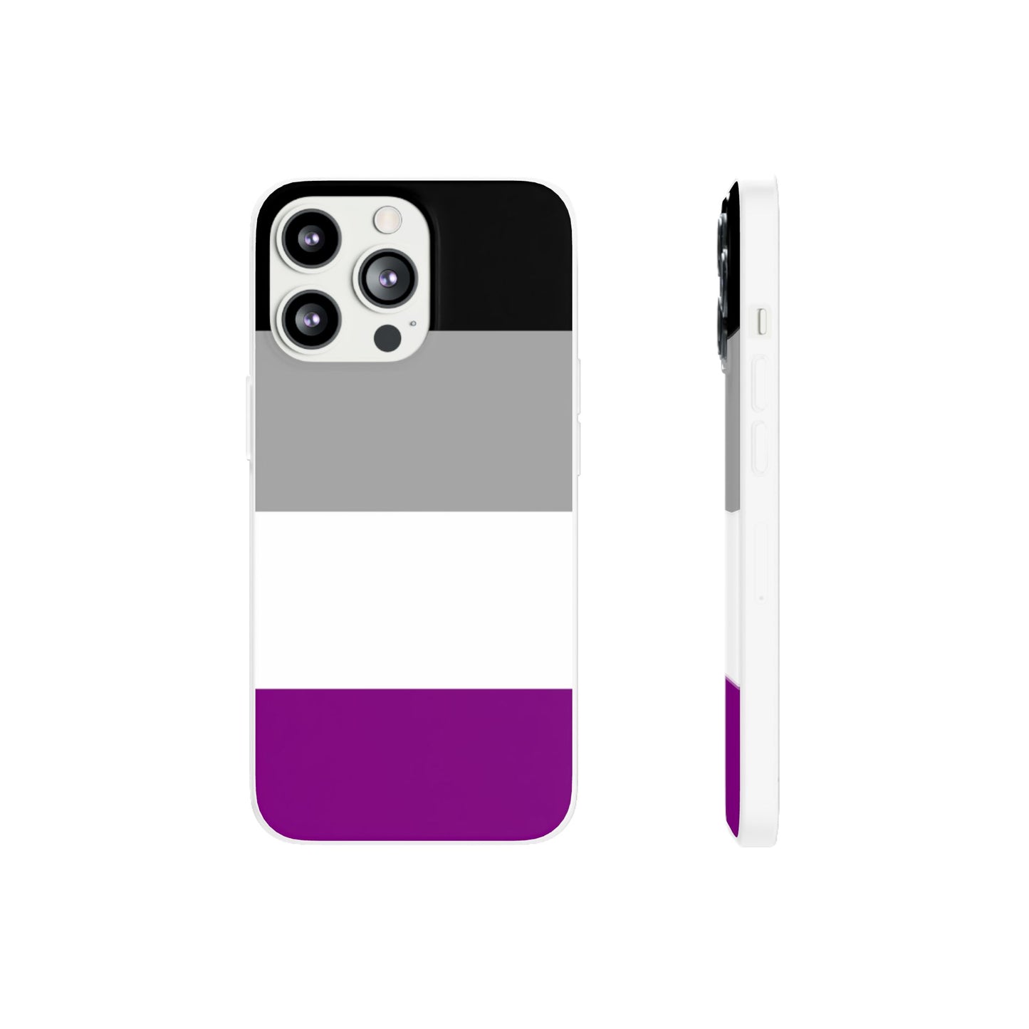 Asexual Pride Flag iPhone Flexi Case - Multiple Generations