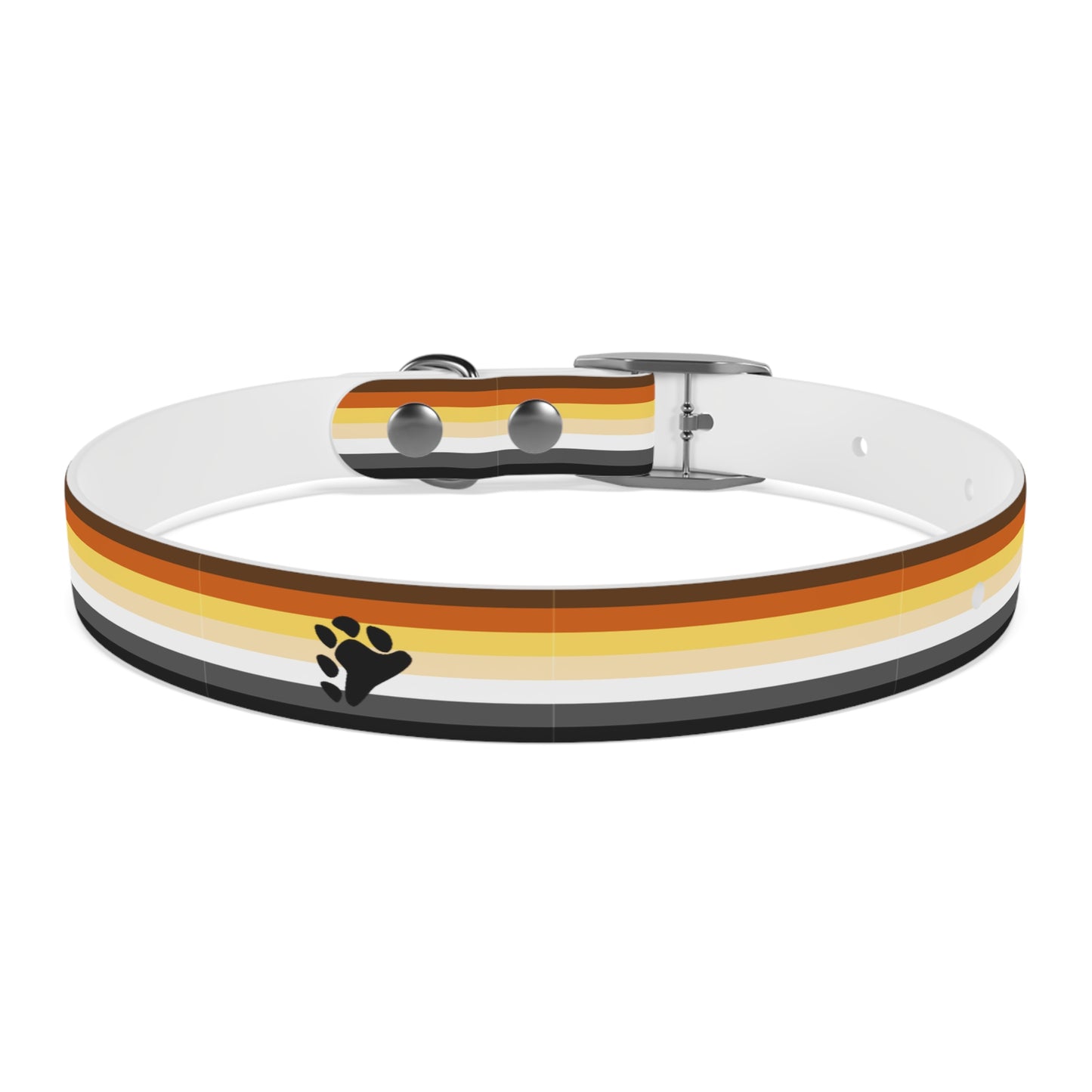 Bear Pride Flag Dog Collar