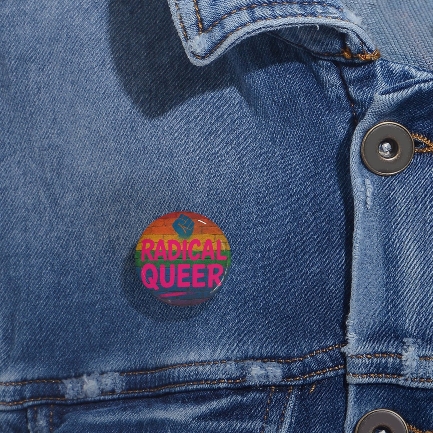 Radical Queer Power Round Pins