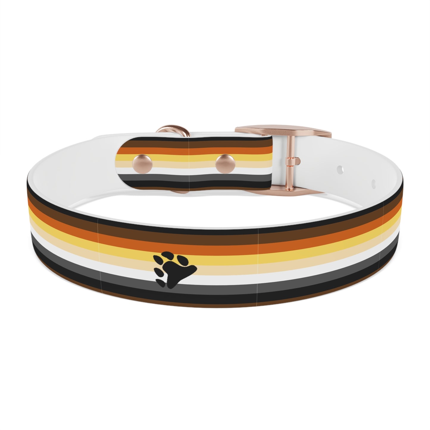 Bear Pride Flag Dog Collar