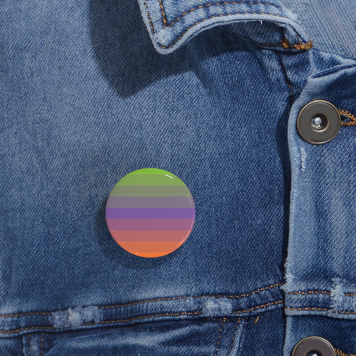 Aliagender Pride Flag Round Pin