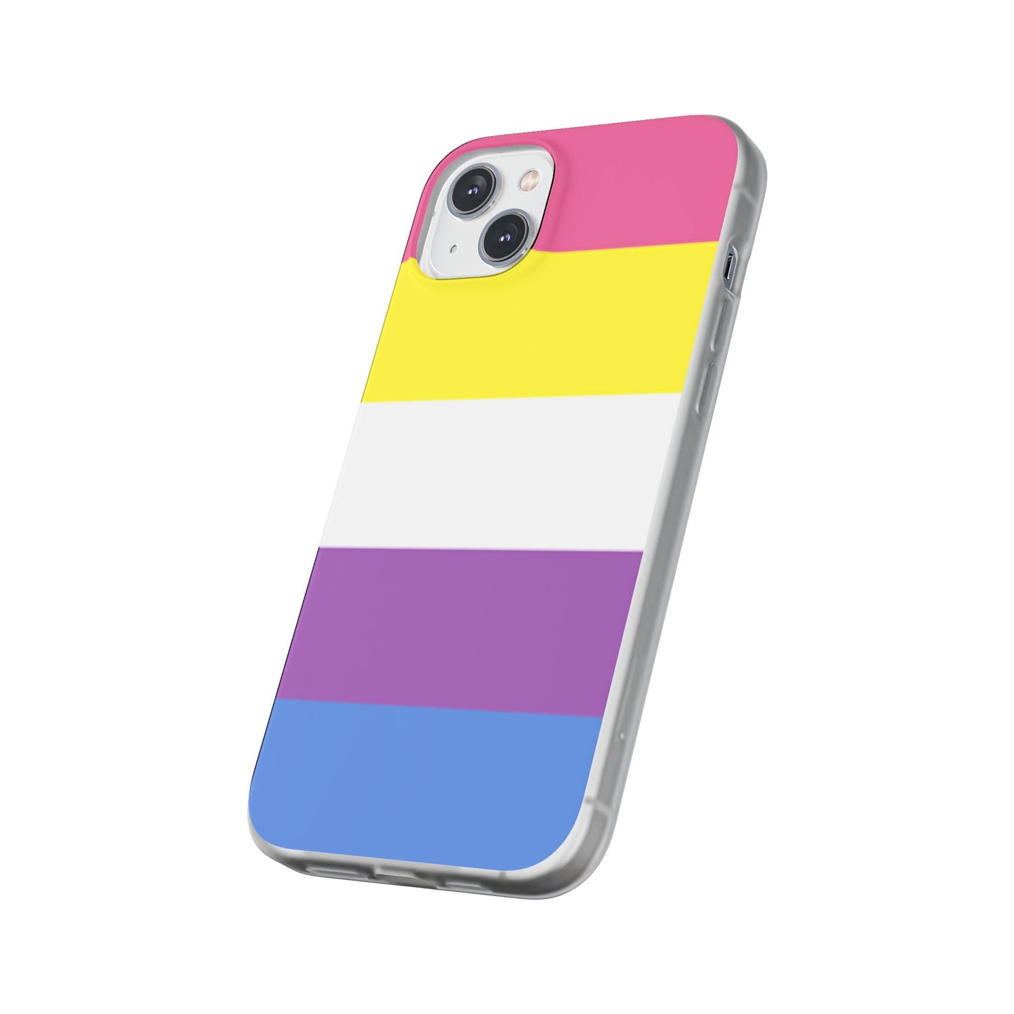 Bigender Pride Flag iPhone Flexi Case - Multiple Generations