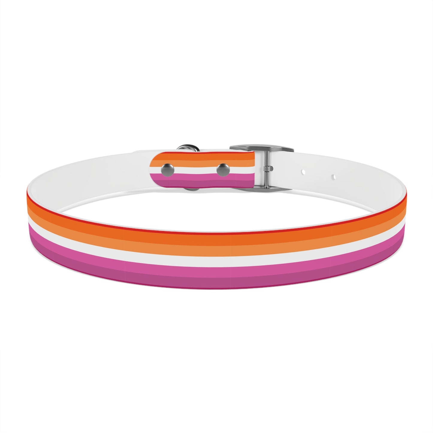 Lesbian Pride Flag Dog Collar