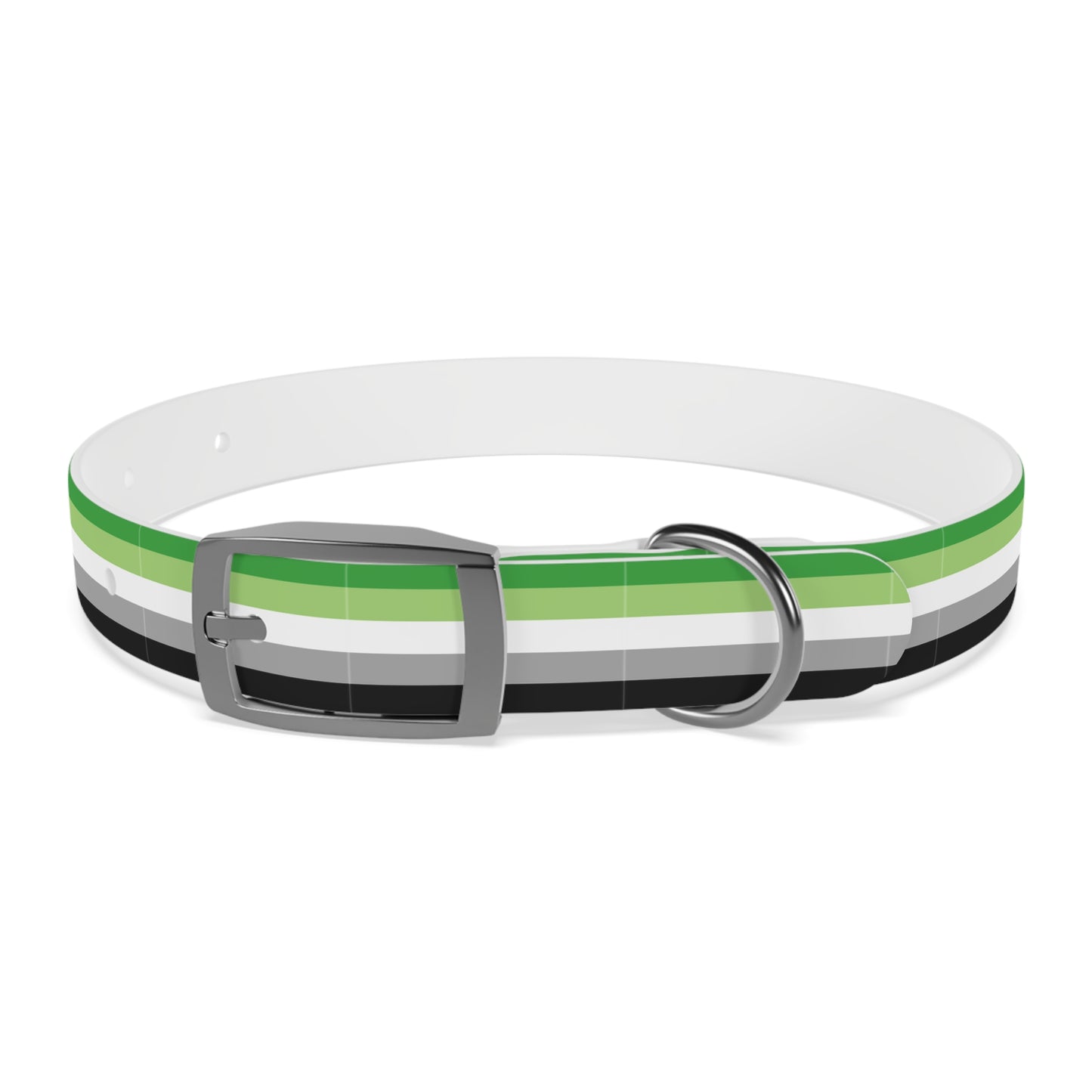 Aromantic Pride Flag Dog Collar