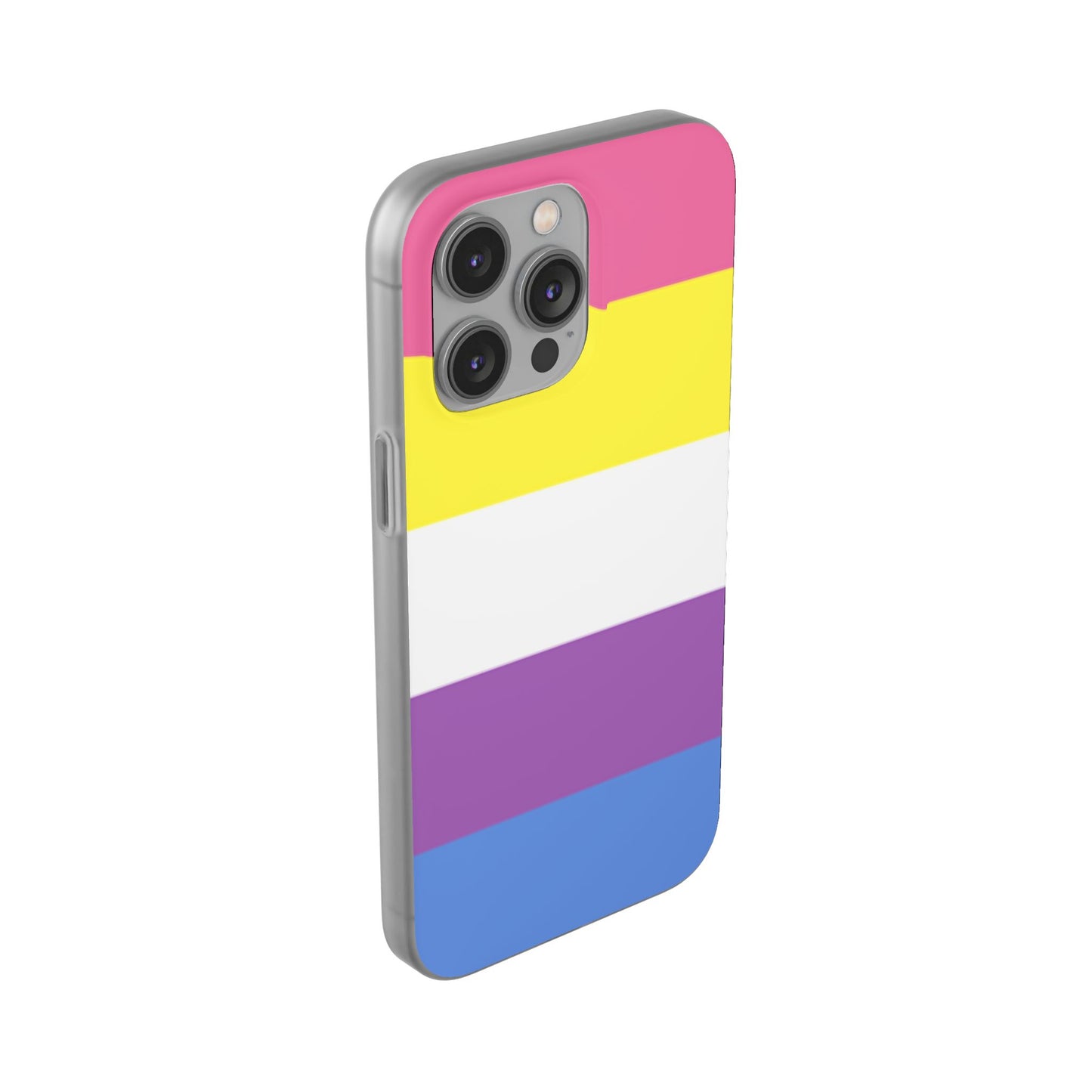 Bigender Pride Flag iPhone Flexi Case - Multiple Generations