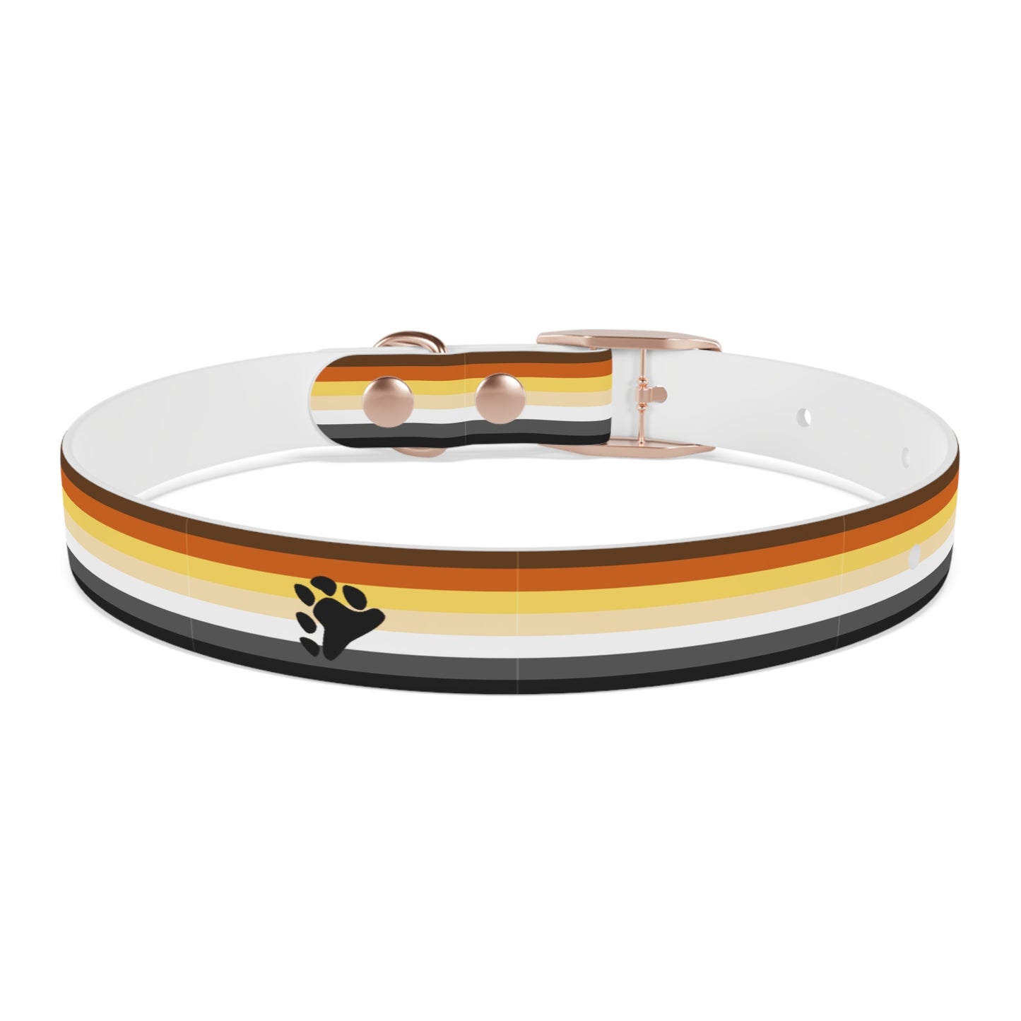 Bear Pride Flag Dog Collar