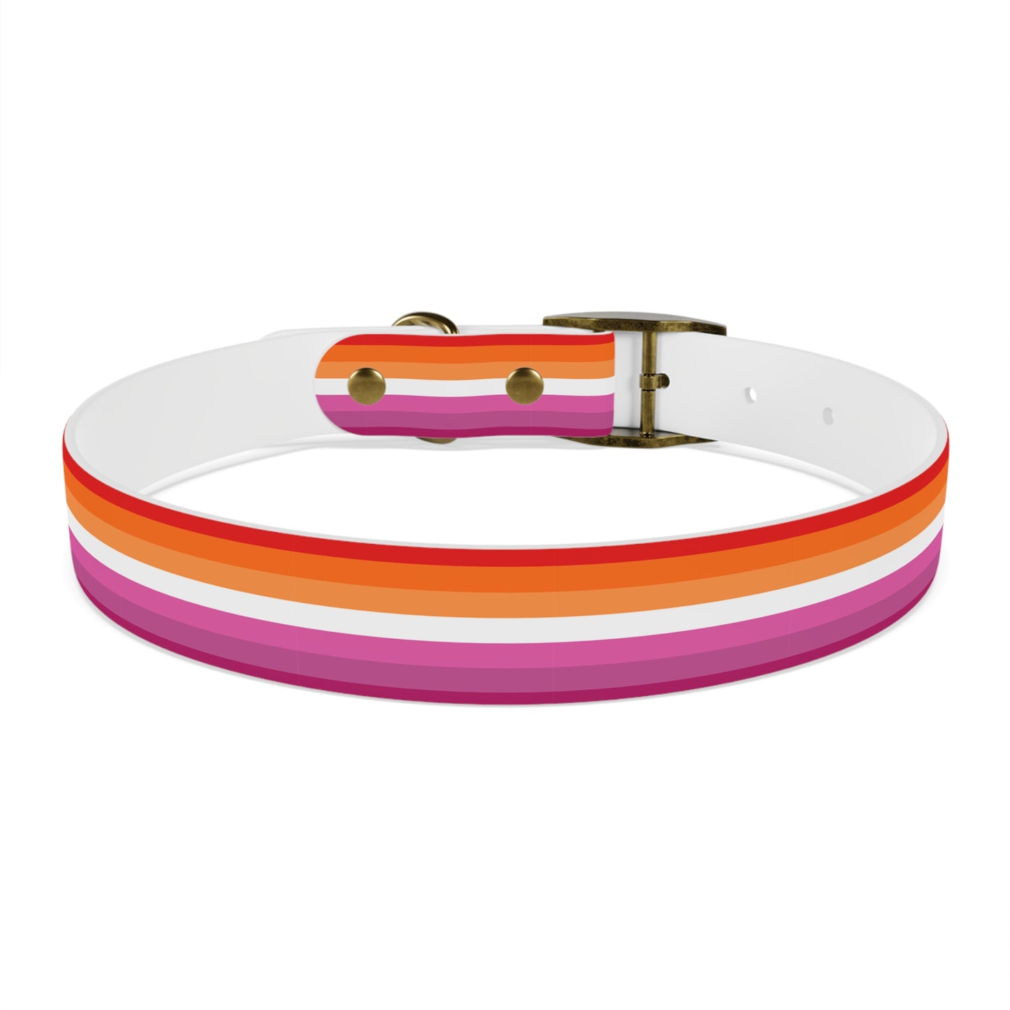 Lesbian Pride Flag Dog Collar