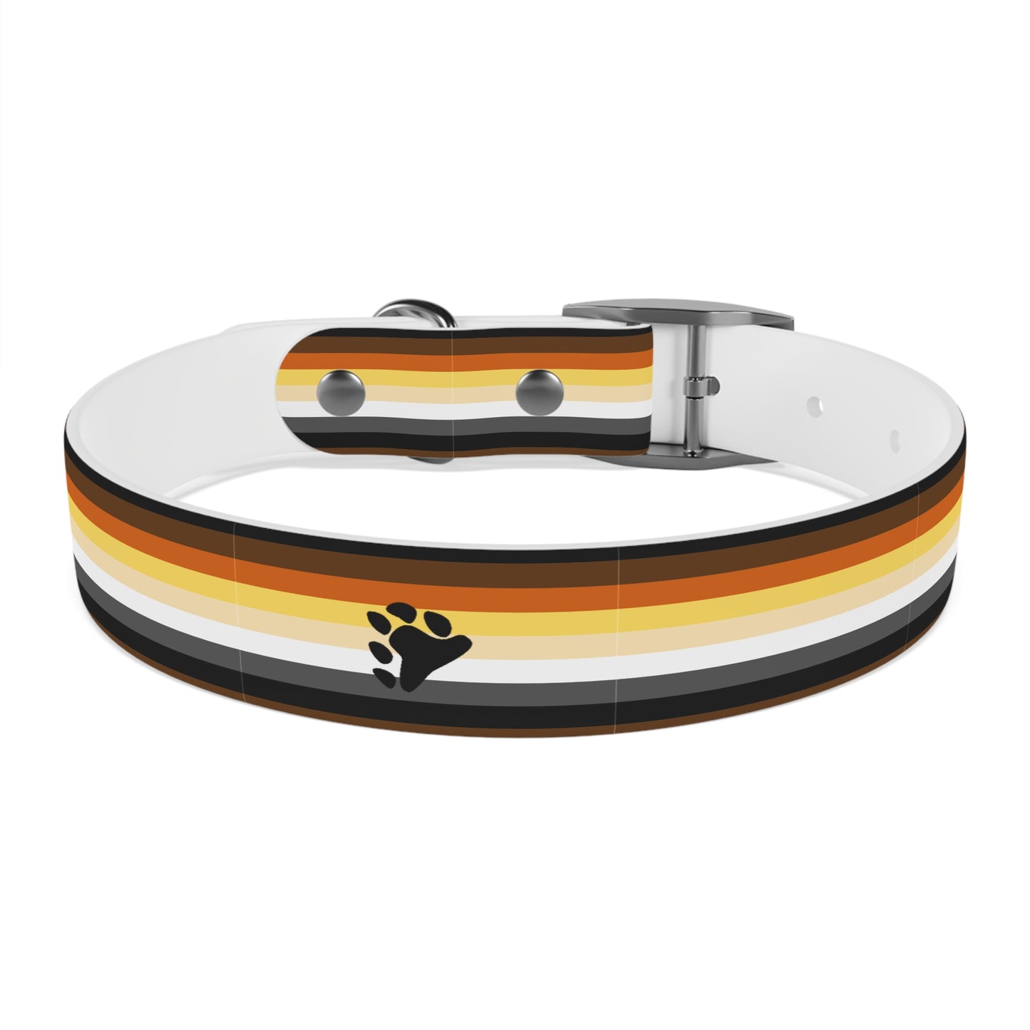 Bear Pride Flag Dog Collar